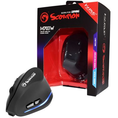 Marvo Scorpion M703W Gaming Mouse, Switch Between Wireless and Wired USB 2.0