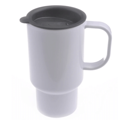 Polymer - Travel Mug with Black Lid 18oz