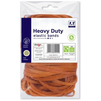 A*Stationery 50g Heavy Duty Elastic Bands