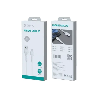 Devia - 1m Basic (2.1A) USB to USB-C Cable - White